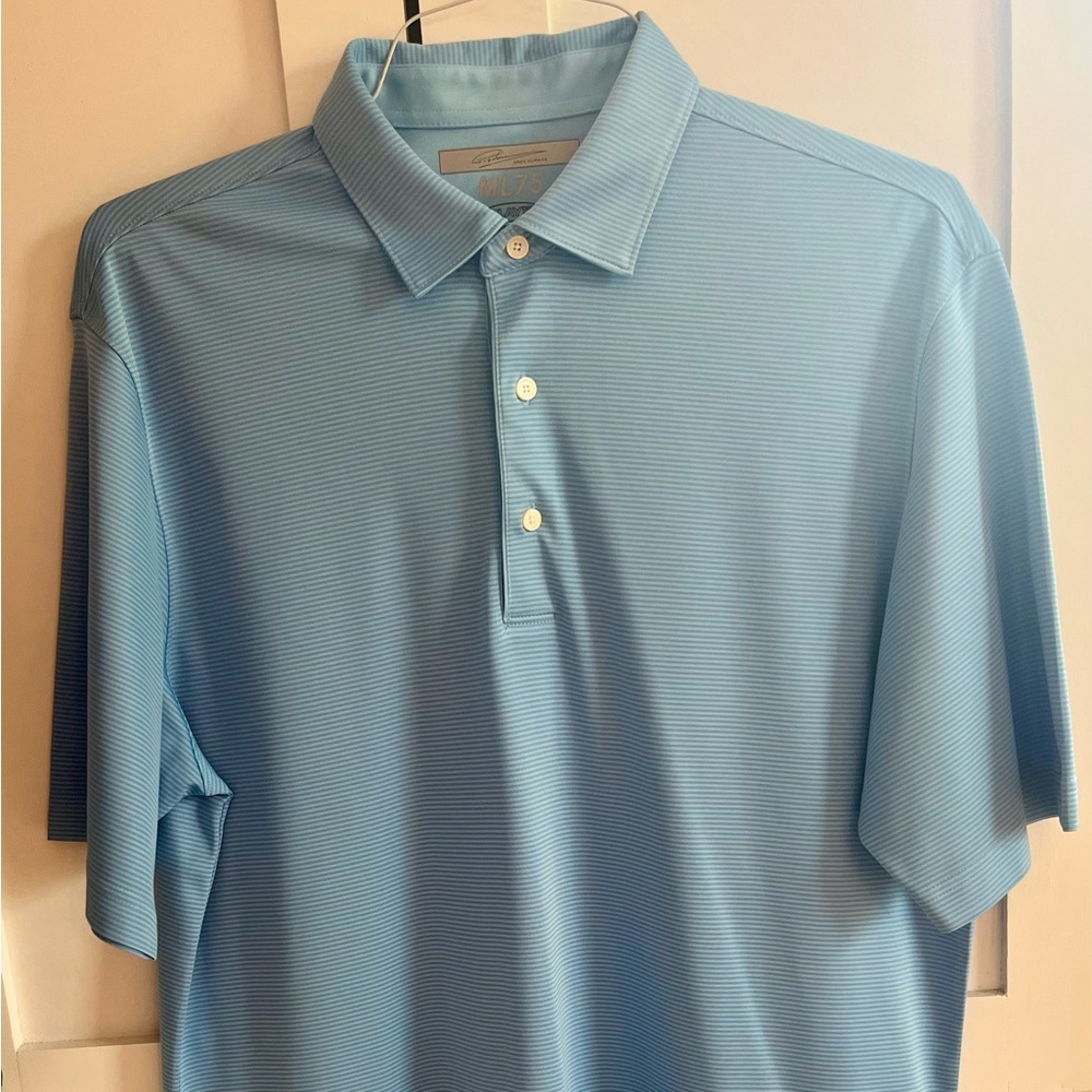Blue on Blue Greg Norman Golf Shirt